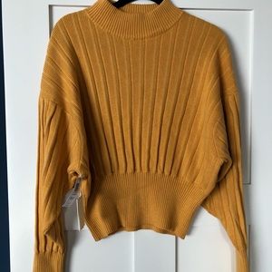 Deep yellow Wilfred sweater - new with tags